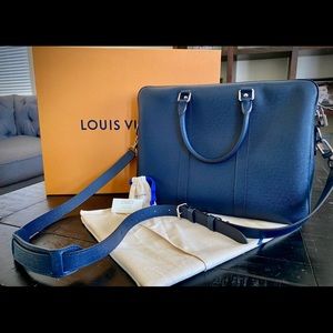 Louis Vuitton Dandy MM Briefcase - Bleu Marine